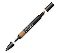 Winsor & Newton 0203635 ProMarker Professional Layout Marker - 2 Tips, Fine & Wide for Drawings, Design & Layouts - Hazelnut