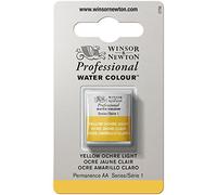 Winsor & Newton : Professional Watercolour : Half Pan : Yellow Ochre Light