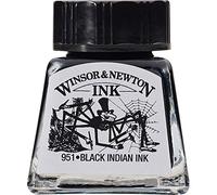 Winsor & Newton 1005030 Drawing Ink 14ml Black Indian
