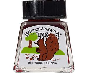 Winsor & Newton 14ml Drawing Ink Bottle - Burnt Sienna
