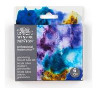 Winsor & Newton 190834 Watercolour Paint Set - 6 Colours (5 ml) Including Permanent Mauve, Ultramarine Purple, French Ultramarine, Manganese Blue, Cobalt Blue, Umbar Natural - Professional Watercolour