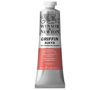 Winsor & Newton 1914480 Griffin 37ml Alkyd Fast Drying Oil Colour Tube - Permanent Geranium Lake