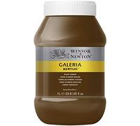 Winsor & Newton 2154076 Galeria Acrylic Paint, High Pigmentation, Non-fading, Butter Consistency, 1000 ml Pot - Burnt Umber