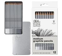 Winsor & Newton 490008 Studio Collection Graphite Pencils, Set of 12, Professional Quality for Artists, for Sketching, Writing and Drawing