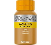 Winsor & Newton 500ml Bottle Galeria Acrylic Colour with Nozzle Cap - Raw Sienna Opaque