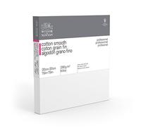 Winsor & Newton 6205021 Professional Stretcher Frame Fine Grain Canvas with 280 g/m² 100% Cotton Triple Primed for Watercolour, Oil Paints, Acrylic Paints - 20 x 20 cm