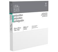 Winsor & Newton 6206008 Professional Stretcher Frame Made of Polycotton 385 g/m² Triple Primed Medium Grain Ideal for Oil and Acrylic Paints 20 x 20 cm