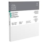 Winsor & Newton 6206014 Professional Stretcher Frame Made of Polycotton 385 g/m² Triple Primed Medium Grain Ideal for Oil Paints and Acrylic Paints 30 x 30 cm
