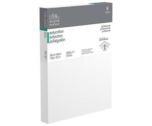 Winsor & Newton 6206052 Professional Stretcher Frame Deep Edge Cotton Blend 385 g/m² Triple Primed Medium Grain Ideal for Oil Paints and Acrylic Paints 30 x 40 cm