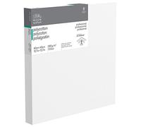 Winsor & Newton 6206054 Professional Stretcher Frame Deep Edge Cotton Blend 385 g/m² Triple Primed Medium Grain Ideal for Oil Paints and Acrylic Paints 40 x 40 cm