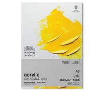 Winsor & Newton Acrylic Pad 6534006 – A3, 300gsm, 15 Sheets, White