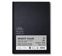 Winsor & Newton 6673015 Spiral Sketchbook, 80 Sheet, 110gsm, 80 Page, A4 Size, Natural White