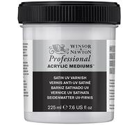 Winsor & Newton ACFASV237 WN Acrylic Satin Varnish(+UV),transparent,225 ml (Pack of 1)