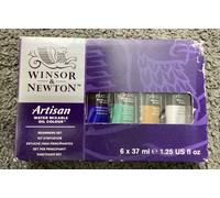 Winsor & Newton Artisan Water Mixable Oil Paint, Beginners Set, 6x37ml