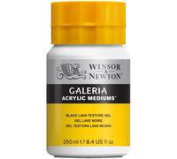 Winsor and Newton 250ml Black Lava Texture Gel