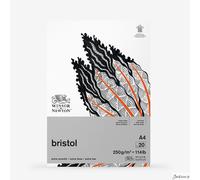 Winsor & Newton Drawing Paper, Brilliant White, A4, 250Gsm, 20 Sheets