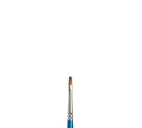 Winsor & Newton Brush, Wood, Transparent, no. 4 - 3.6 mm, flat - brush, long handle