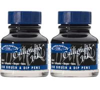 Winsor & Newton Calligraphy Ink Bottle, 30 ml - Black, 1111030 (Pack of 2)