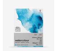 Winsor & Newton : Classic : Watercolour Paper : Gummed Pad : 300gsm : 12 Sheets : Cold Pressed : 9x12in