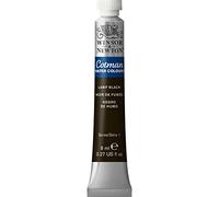 Winsor & Newton Cotman 8840101 Watercolour Paint, Studio Watercolours, Vibrant, High-Quality Colours with Very Good Processing Properties, 8 ml Tube - Lamp Black