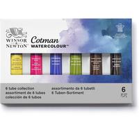 Winsor & Newton Cotman Watercolor Paint Set, 6 TUBE COLLECTION 8 mL New