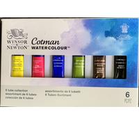 Winsor & Newton, Cotman Watercolour '6 Tube Collection', 6 x 8ml Tubes