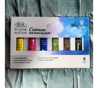 Winsor & Newton, Cotman Watercolour '6 Tube Collection', 6 x 8ml Tubes