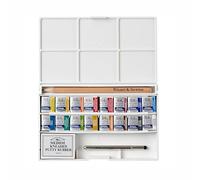 Winsor & Newton 0390060 Cotman Watercolor Paint, Excellent Transparency, Colour Strength, Tint Strength and Good Painting Properties - De Luxe Sketchers Pocket Box, Multi-Colours