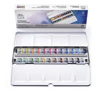 Winsor & Newton, Cotman Watercolour, 'Complete Travel Tin' , 24 x Half Pans Meta