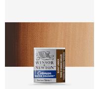 Winsor and Newton Cotman Watercolour Half Pan Paint - Burnt Umber