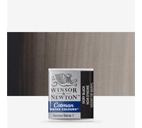winsor and newton cotman half pan watercolours - IVORY BLACK
