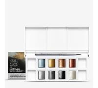 Winsor & Newton : Cotman Watercolour : Half Pan : Metallic : Set of 8