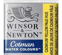 Winsor and Newton Cotman Watercolour Half Pan Paint - Cadmium Yellow Pale Hue
