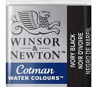 winsor and newton cotman half pan watercolours - IVORY BLACK