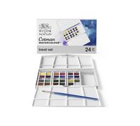 Winsor and Newton Cotman Painting Plus Half Pan Watercolour Set of 24