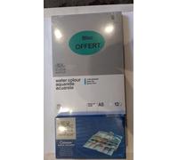 Winsor & Newton Cotman Watercolour Paint Pocket Box Set 12 Half Pans With A5 Pad