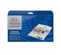 Winsor & Newton Cotman Water Colour Paints - 14 x 1/2 Napf, 16 Colours