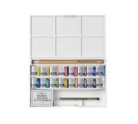 WINSOR & NEWTON Cotman Watercolour Set - 16 Half Pans - Deluxe Sketchers Set