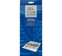 Winsor & Newton, Cotman Watercolour, 'Studio Set', 45 x Half Pans + 1 x Cotman Watercolour Round Brush