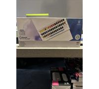 Winsor & Newton, Cotman Watercolour, 'Studio Set', 45 x Half Pans + 1 x Cotman Watercolour Round Brush