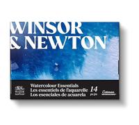 Winsor & Newton Cotman 0390708 Watercolour Tube Set, 10 Watercolour Paints in 5 ml Tubes, Watercolour Pad, Watercolour Brush and Accessories