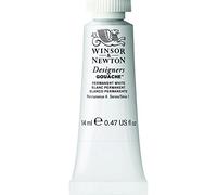 Winsor & Newton, Designers Gouache, Permanent White, 14 ml (Pack of 1)