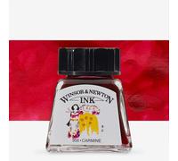 Winsor & Newton : Drawing Ink : 14ml : Carmine : (Water Resistant)