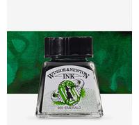 Winsor & Newton : Drawing Ink : 14ml : Emerald : (Water Resistant)