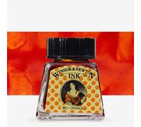 Winsor & Newton : Drawing Ink : 14ml : Orange : (Water Resistant)