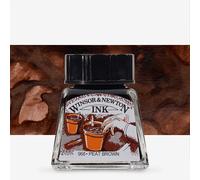 Winsor & Newton : Drawing Ink : 14ml : Peat Brown : (Water Resistant)