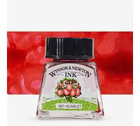 Winsor & Newton : Drawing Ink : 14ml : Scarlet : (Water Resistant)
