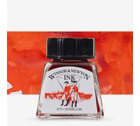 Winsor & Newton : Drawing Ink : 14ml : Vermillion : (Water Resistant)