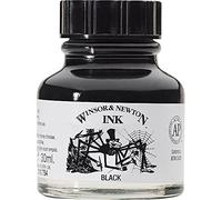 Winsor and Newton Black Indian Ink 30ml - BLACK