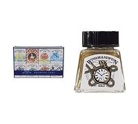 Winsor & Newton, Drawing Inks, Henry Collection Ink Pack, 8x14ml Bottles and 14ml Drawing Ink Bottle - Gold